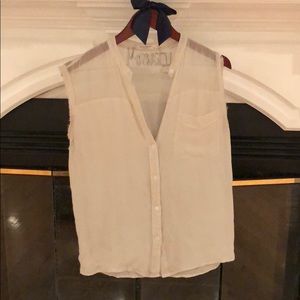 Equipment sleeveless chiffon top